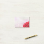 Post-it® Gouttelette de rose rouge et d'eau (Sur un bureau)