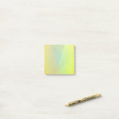 Post-it® Gradation géométrique jaune moderne (Sur un bureau)