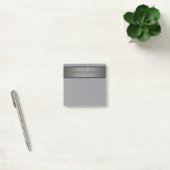 Post-it® Gradient gris foncé moderne Nom ou raison sociale (Bureau)