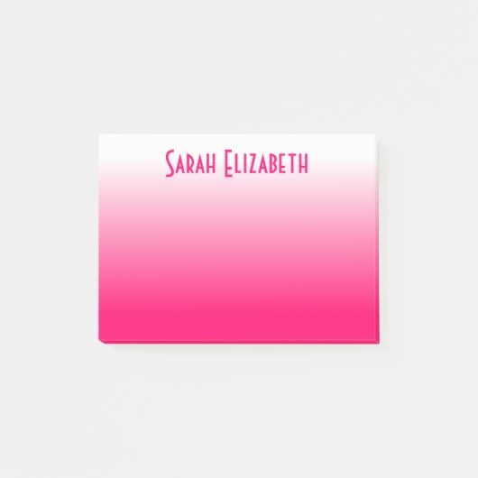 Post-it® Gradient rose pâle à blanc personnalisé (Devant)