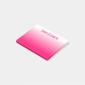 Post-it® Gradient rose pâle à blanc personnalisé (Incliné)