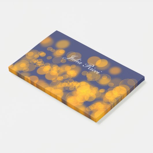 Post-it® Gradient texture.text de style de Bokeh (Incliné)