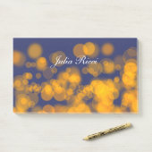 Post-it® Gradient texture.text de style de Bokeh (Sur un bureau)