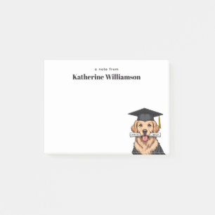 Post-it® Graduation personnalisée mignon Golden Retriever C