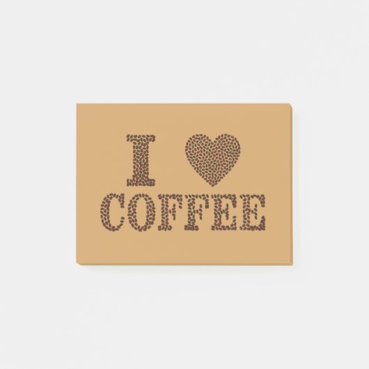 Post-it® Grains de café de coeur (Devant)