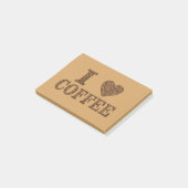 Post-it® Grains de café de coeur (Incliné)