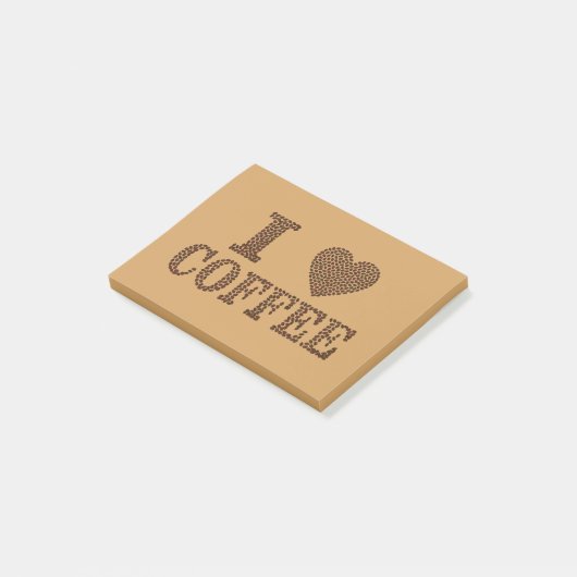 Post-it® Grains de café de coeur (Incliné)