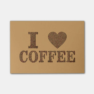 Post-it® Grains de café de coeur