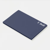 Post-it® Grand bleu-foncé personnalisé par coutume (Incliné)