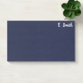 Post-it® Grand bleu-foncé personnalisé par coutume (Bureau)