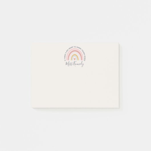 Post-it® Grand coeur pour façonner les jeunes esprits Ensei (Devant)