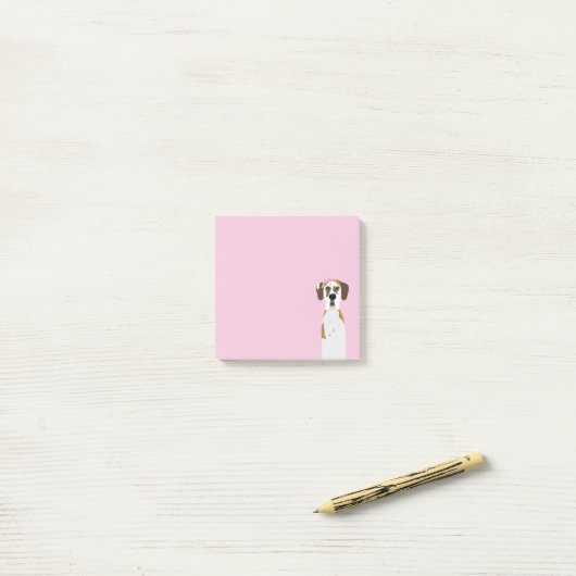 Post-it® Grand Dane Fawnequin Chien (Sur un bureau)