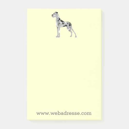 Post-it® Grand Danois merle (Devant)