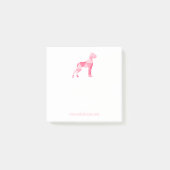 Post-it® Grand Danois rose polygone (Devant)