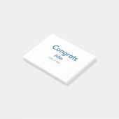 Post-it® grand garçon ajouter nom félicitations date année  (Incliné)