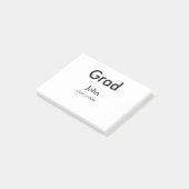 Post-it® grand garçon ajouter nom félicitations date année (Incliné)