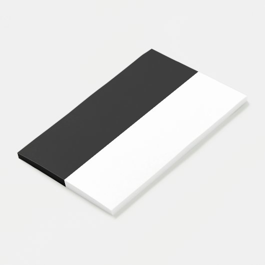 Post-it® Grand Milieu noir et blanc (Incliné)