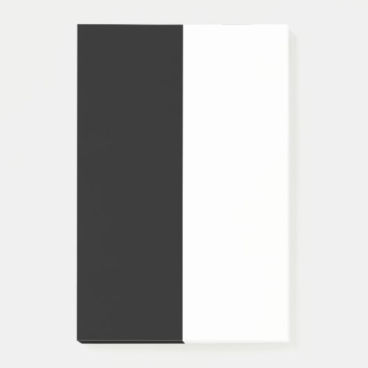 Post-it® Grand Milieu noir et blanc (Devant)