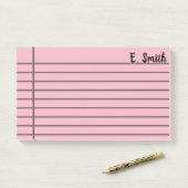 Post-it® Grand personnalisé par couleur faite sur commande (Sur un bureau)