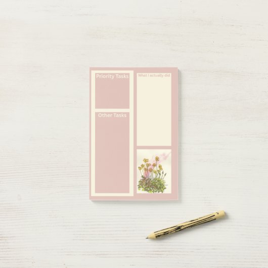 Post-it® Grand Post Son Avec Poppies Jaunes (Sur un bureau)