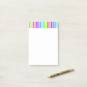 Post-it® Grand rayé de sucrerie (Sur un bureau)