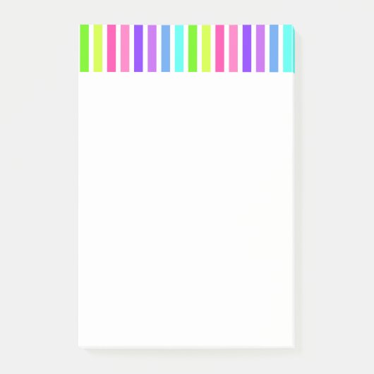 Post-it® Grand rayé de sucrerie (Devant)