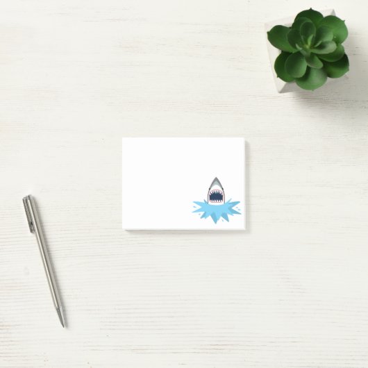 Post-it® Grande bande dessinée de requin blanc (Bureau)