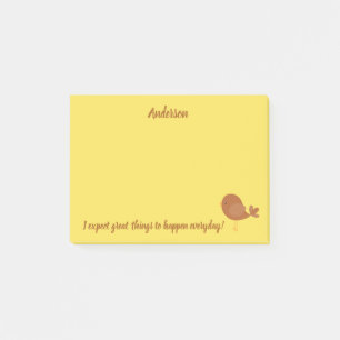 Post-it® Grande chose thème d'oiseau