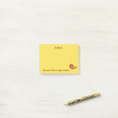 Post-it® Grande chose thème oiseau (Sur un bureau)