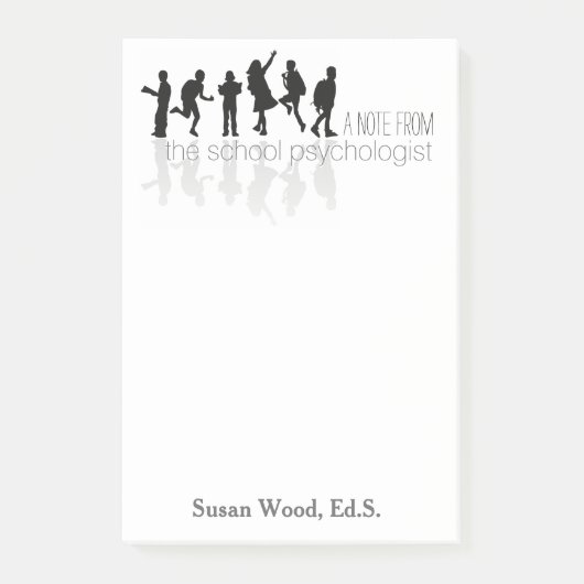 Post-it® Grande note de Courrier-it® de psychologue fait (Devant)