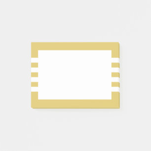 Post-it® Grandes blanches modernes Jaune doré