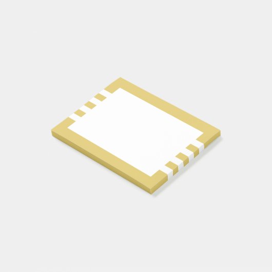 Post-it® Grandes blanches modernes Jaune doré (Incliné)