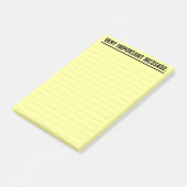 Post-it® Grandes notes de post-it avec le papier rayé (Incliné)