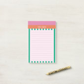 Post-it® Grandes vertes Coloré Journal Carnet (Sur un bureau)