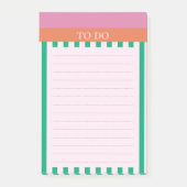 Post-it® Grandes vertes Coloré Journal Carnet (Devant)