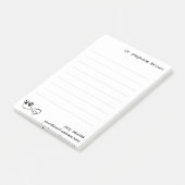 Post-it® Grands blocs-notes lignés 4"x6" pour vétérinaires (Incliné)