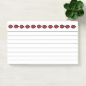 Post-it® Grands Papillons Autocollants Rouge Ladybug (Bureau)