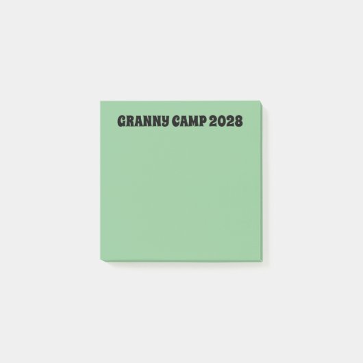 Post-it® Granny Camp Retro Texte vert (Devant)