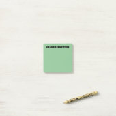Post-it® Granny Camp Retro Texte vert (Sur un bureau)
