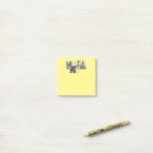 Post-it® Granny Spitting ! Plaquettes jaunes (Sur un bureau)
