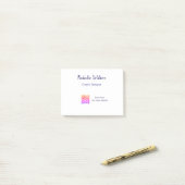 Post-it® Graphic designer name scan QR code details profess (Sur un bureau)