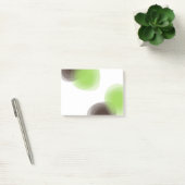 Post-it® Graphique abstrait vert, moderne, simple, fleuri (Bureau)