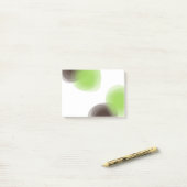 Post-it® Graphique abstrait vert, moderne, simple, fleuri (Sur un bureau)