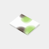 Post-it® Graphique abstrait vert, moderne, simple, fleuri (Incliné)