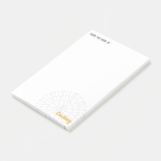 Post-it® Graphique de Crochet Jaune (Incliné)