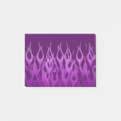 Post-it® Graphique des flammes de course violet Cool (Devant)