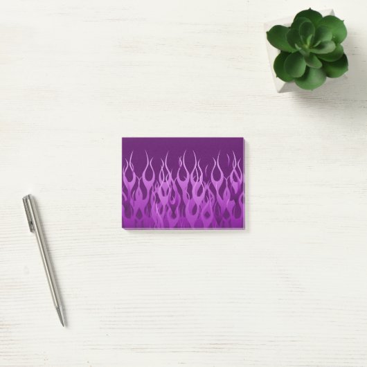 Post-it® Graphique des flammes de course violet Cool (Bureau)