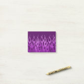 Post-it® Graphique des flammes de course violet Cool (Sur un bureau)