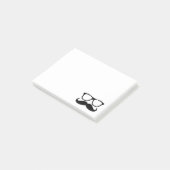 Post-it® Graphique noir nerd de moustache (Incliné)