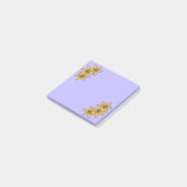 Post-it® Grappe de lis de dessin animé jaune (Incliné)